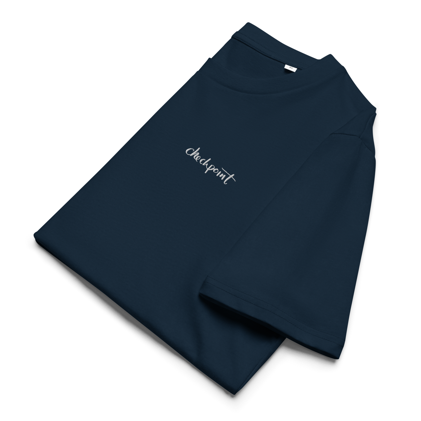 Embroidered Navy Tee: checkpoint