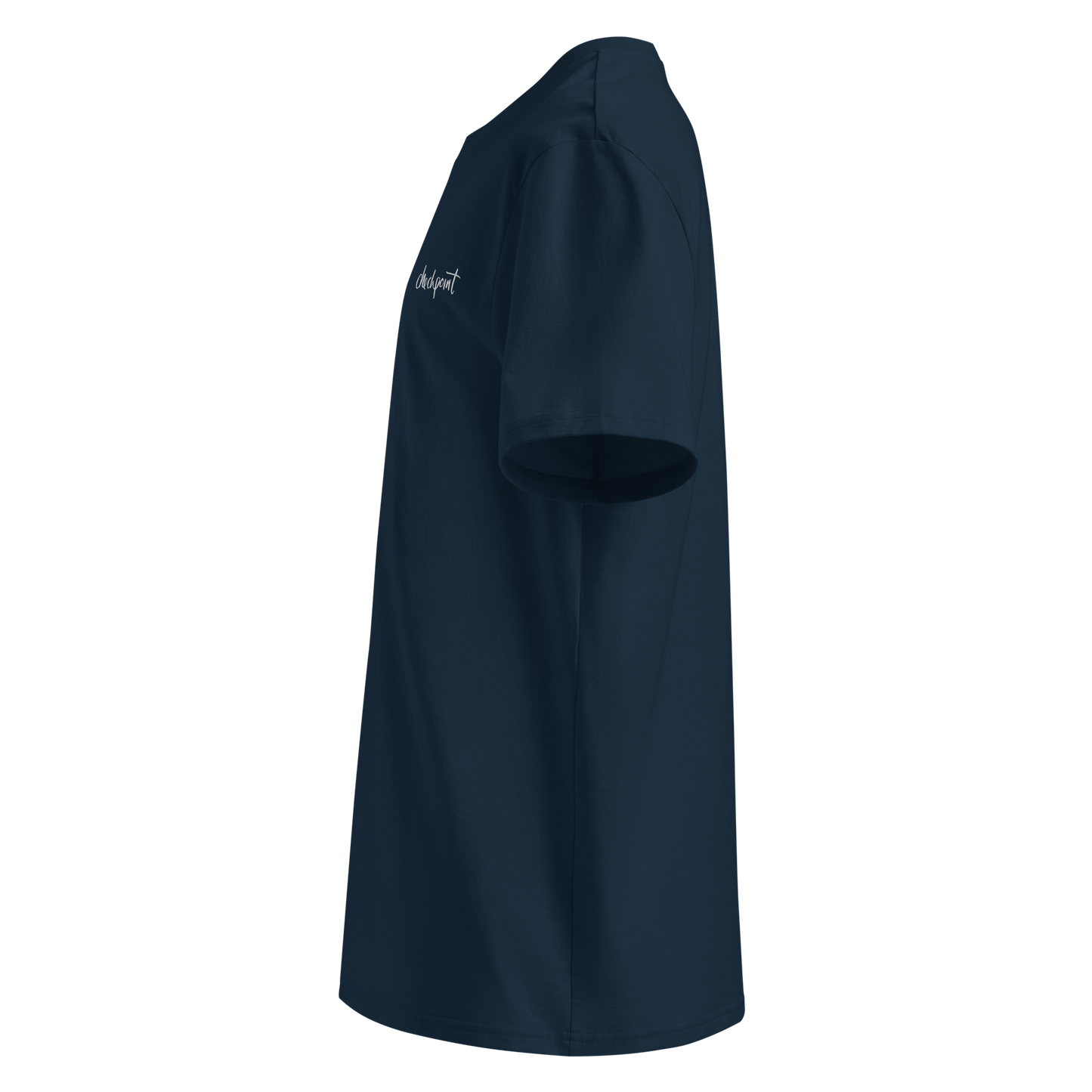 Embroidered Navy Tee: checkpoint