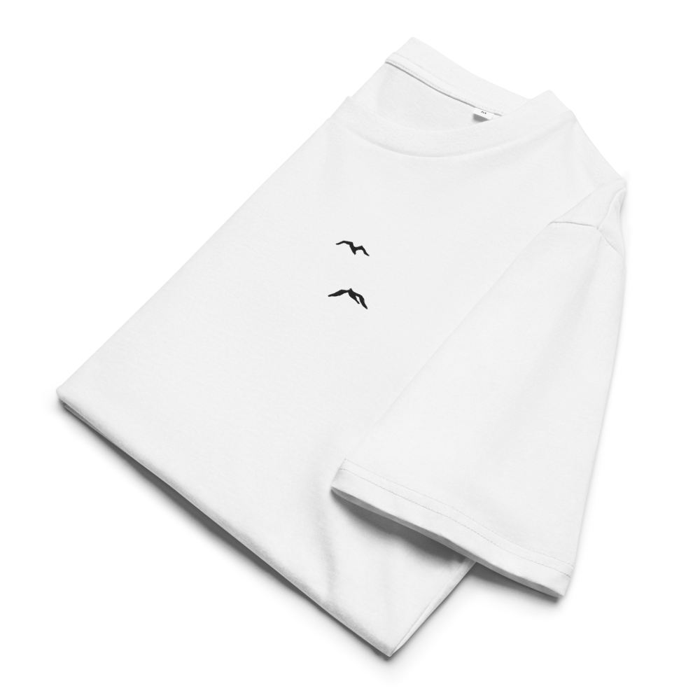 Limited Edition Embroidered Tee: lovebirds